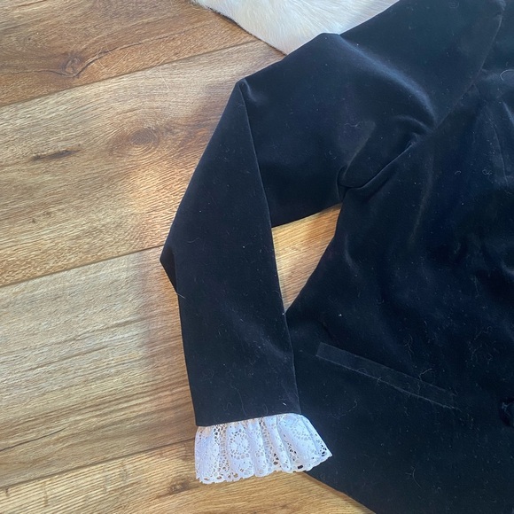 Erin Fetherston for Target Black Velvet Jacket/Blazer - Picture 4 of 9